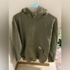 Olive green carhartt hoodie